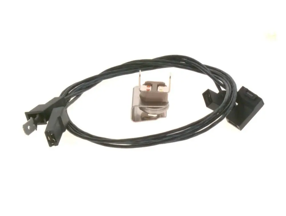 Bosch-Kabel mit zwei Anschlusssteckern und einer Verbindungseinheit, die für elektrische Anwendungen verwendet werden kann.